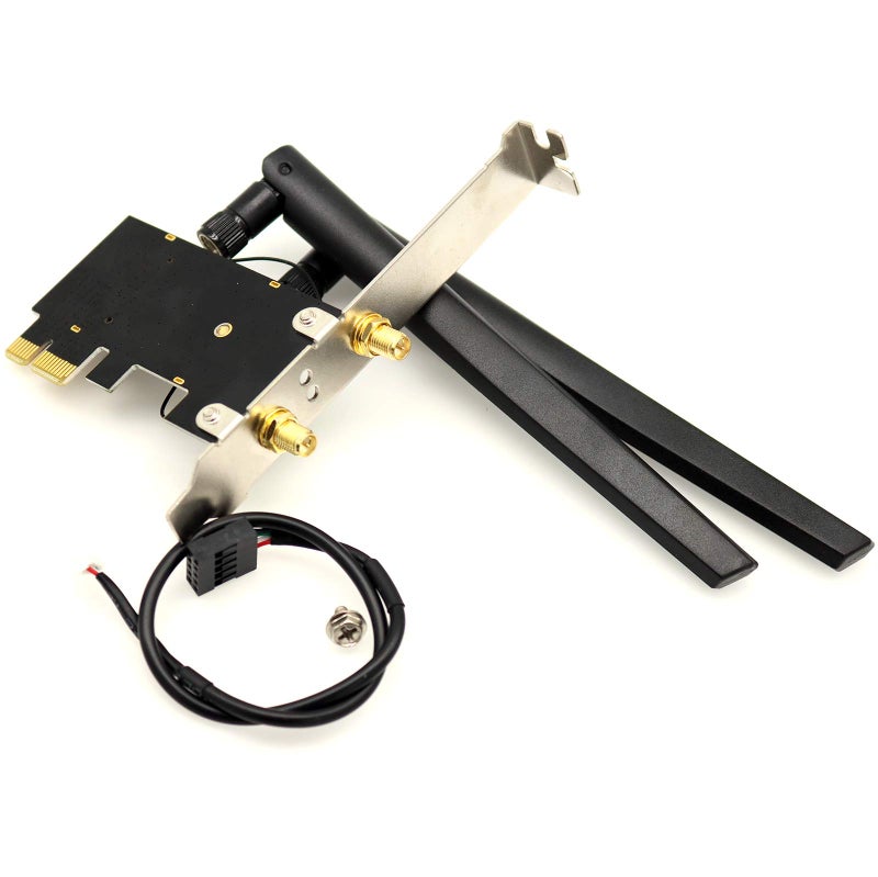 Deal4GO M.2 NGFF Wireless Card to PCIe Adapter Desktop WLAN Converter w/ 2X 6dBi Antenna for Intel AX210 AX200 9260 8265 8260 7265 7260 Killer 1535 (NO WiFi Card) - Image 5
